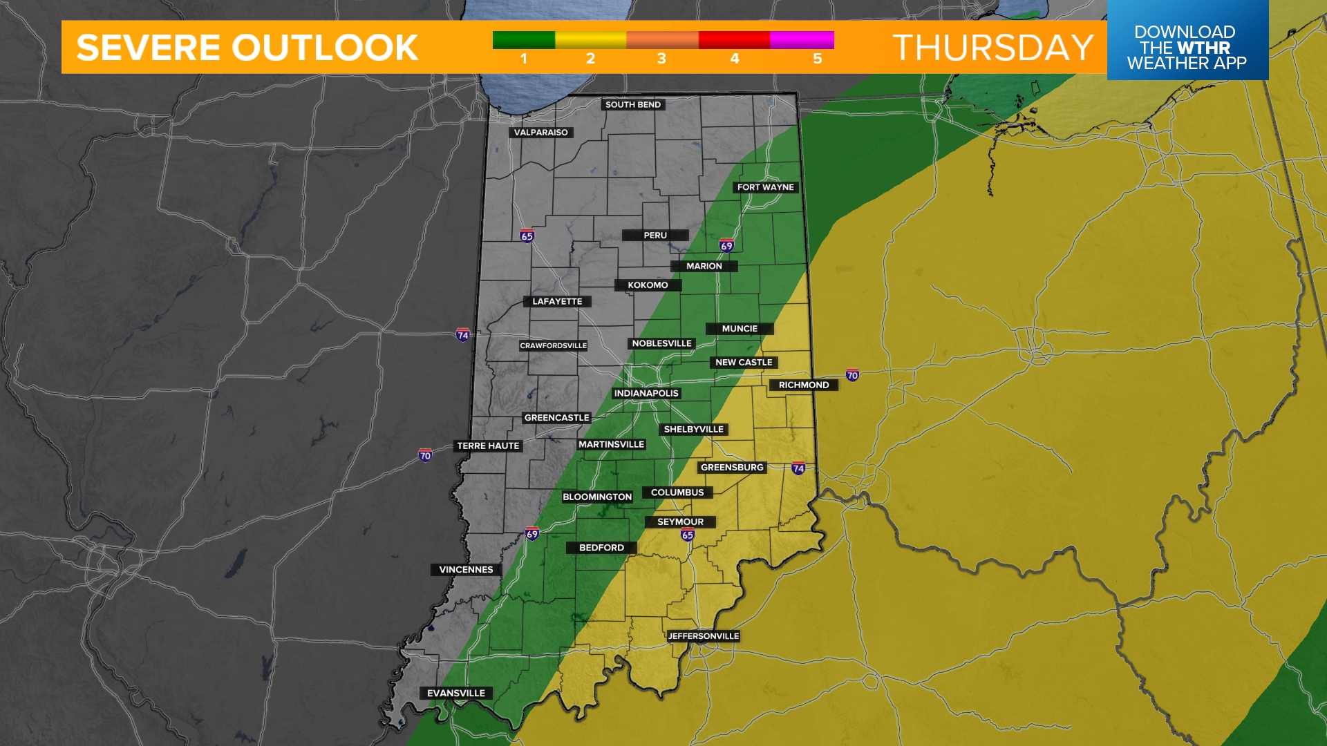 Indiana faces scattered storms Thursday, low severe threat | wthr.com