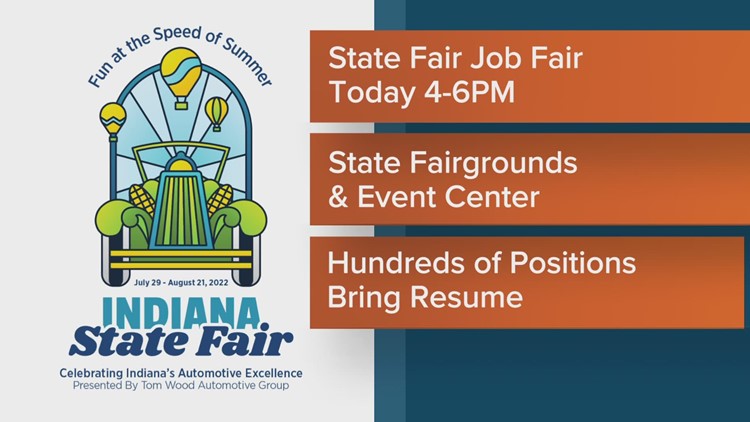 Indiana State Fair hosts job fair Wednesday to fill hundreds of positions