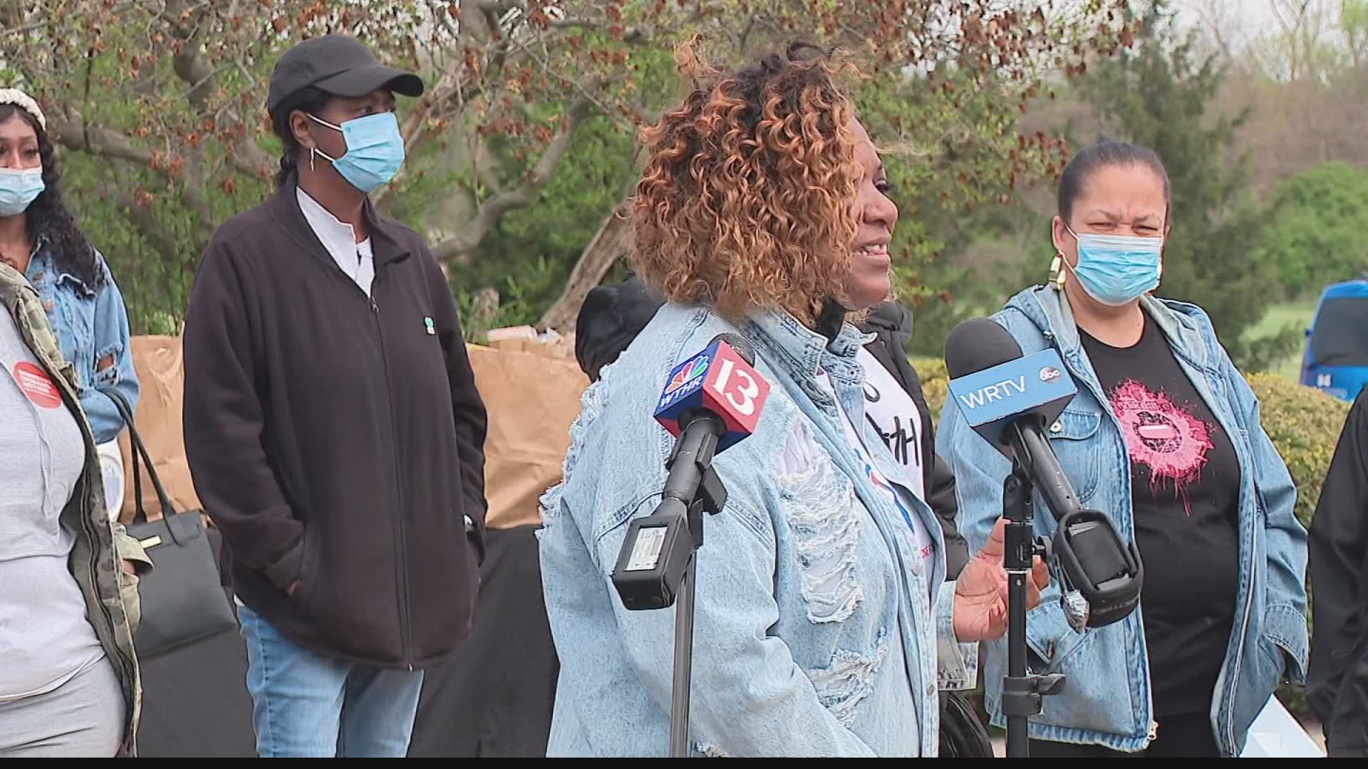 On Saturday afternoon, they gathered outside Olivet Missionary Baptist Church to host a prayer vigil for the victims of the FedEx mass shooting.