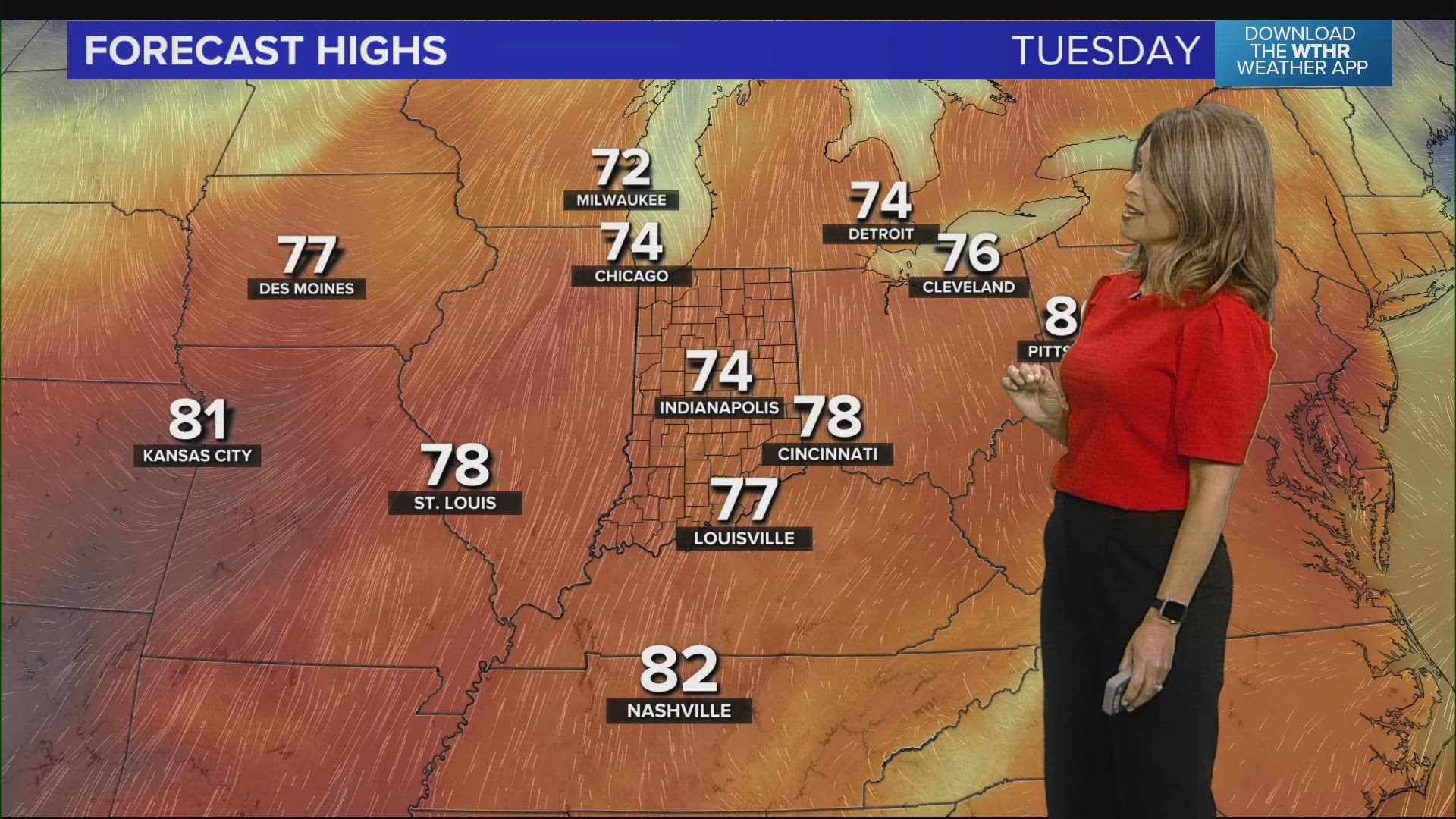 13News meteorologist Angela Buchman takes a look at the expected forecast for Sunday in central Indiana.