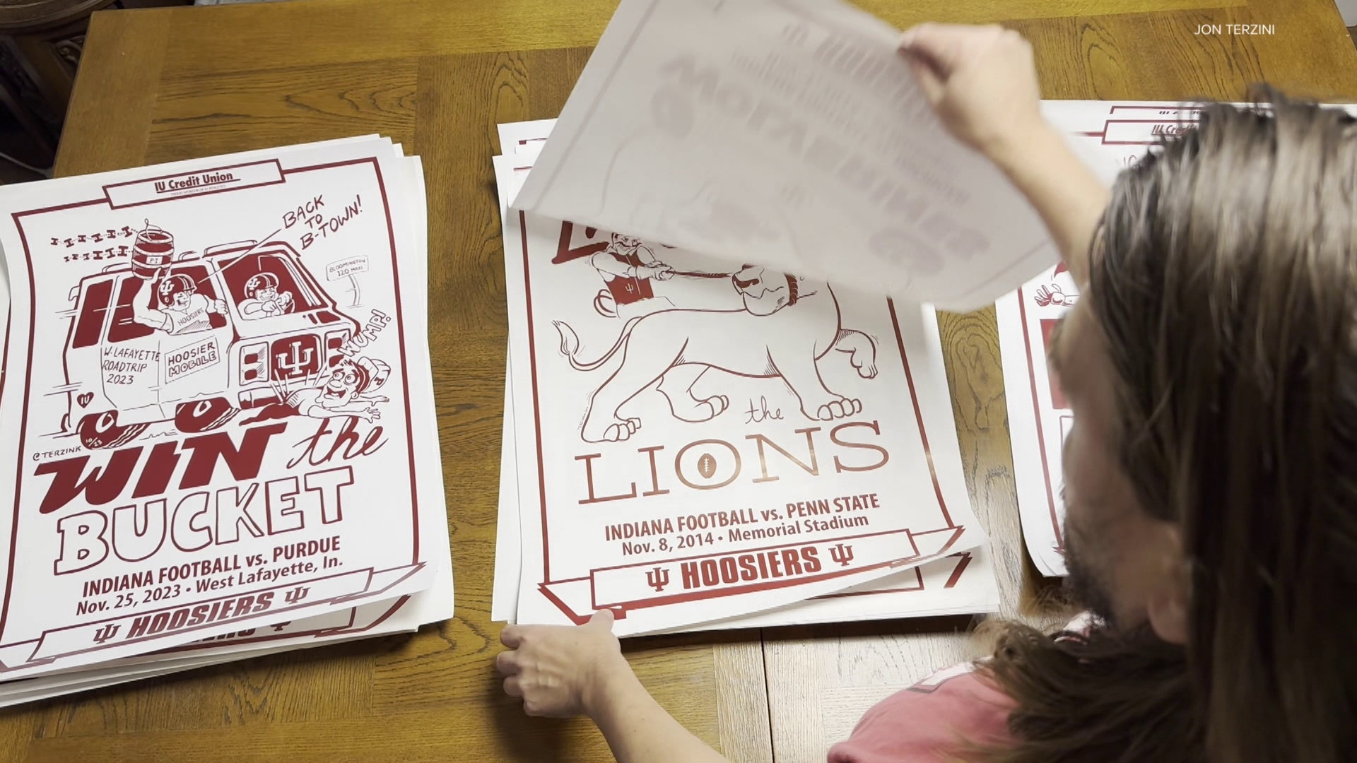 Work Computer Poster Meet the artist behind the IU football posters | wthr.com