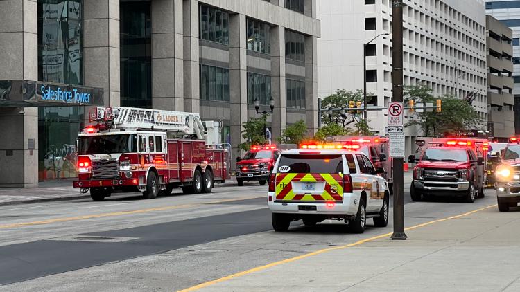 IFD investigating fire in Salesforce Tower in downtown Indianapolis