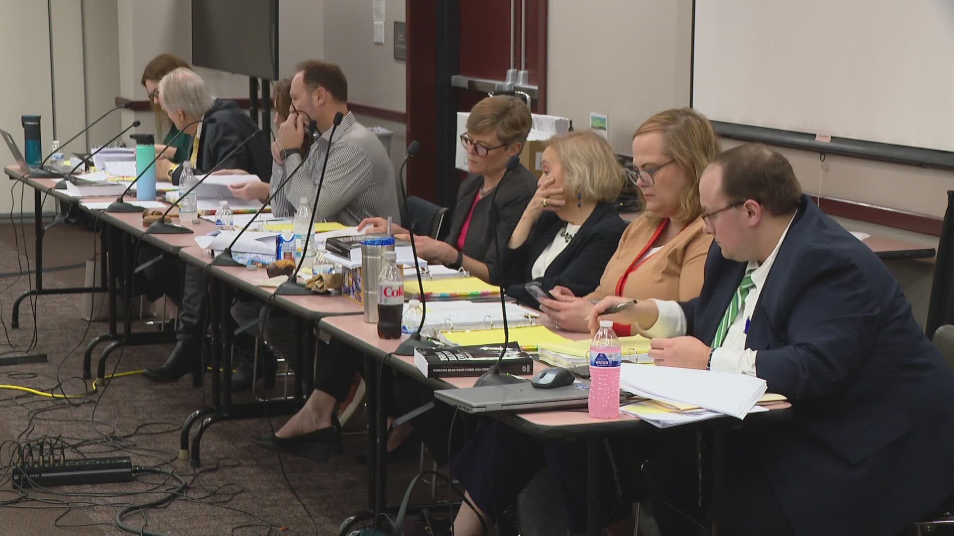Indiana's Election Commission spent several hours hearing 30 challenges to candidates who want on the ballot.