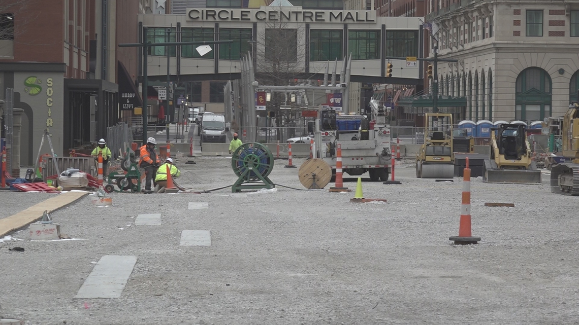 Georgia Street nearly open as Indianapolis makes final preps for Final Four