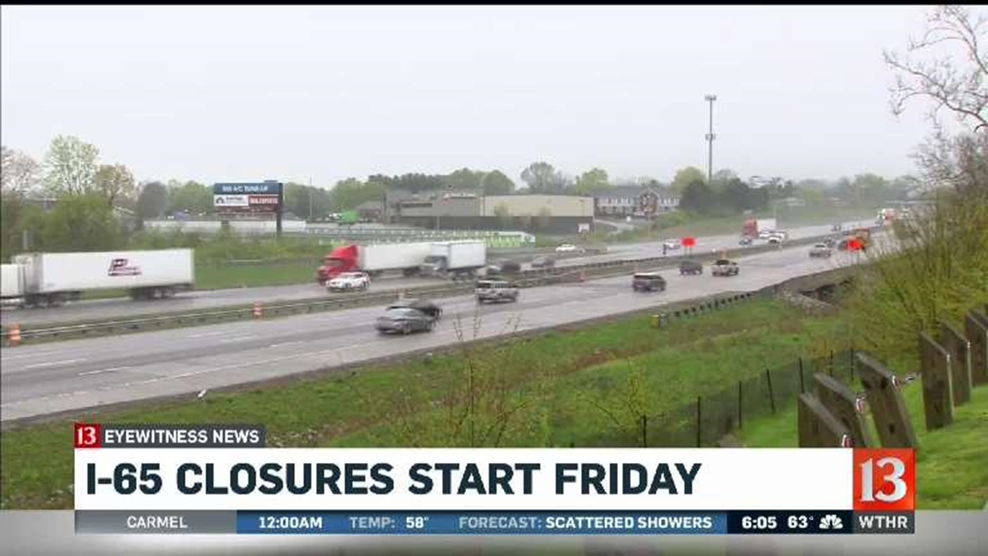 I65 closures