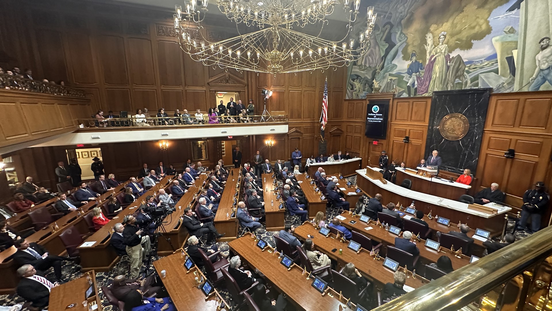 Democratic lawmakers respond to Gov. Eric Holcomb's State of the State address.