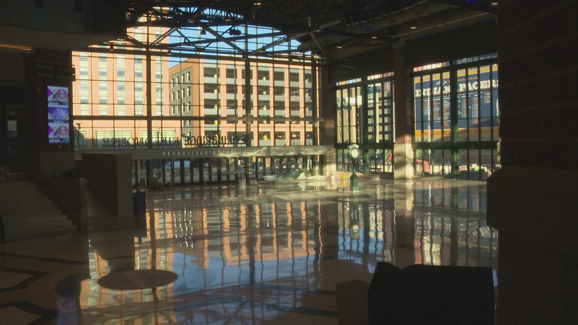 Construction crews recently finished renovating Gainbridge Fieldhouse - just in time for Sunday night's "Post Malone" concert.