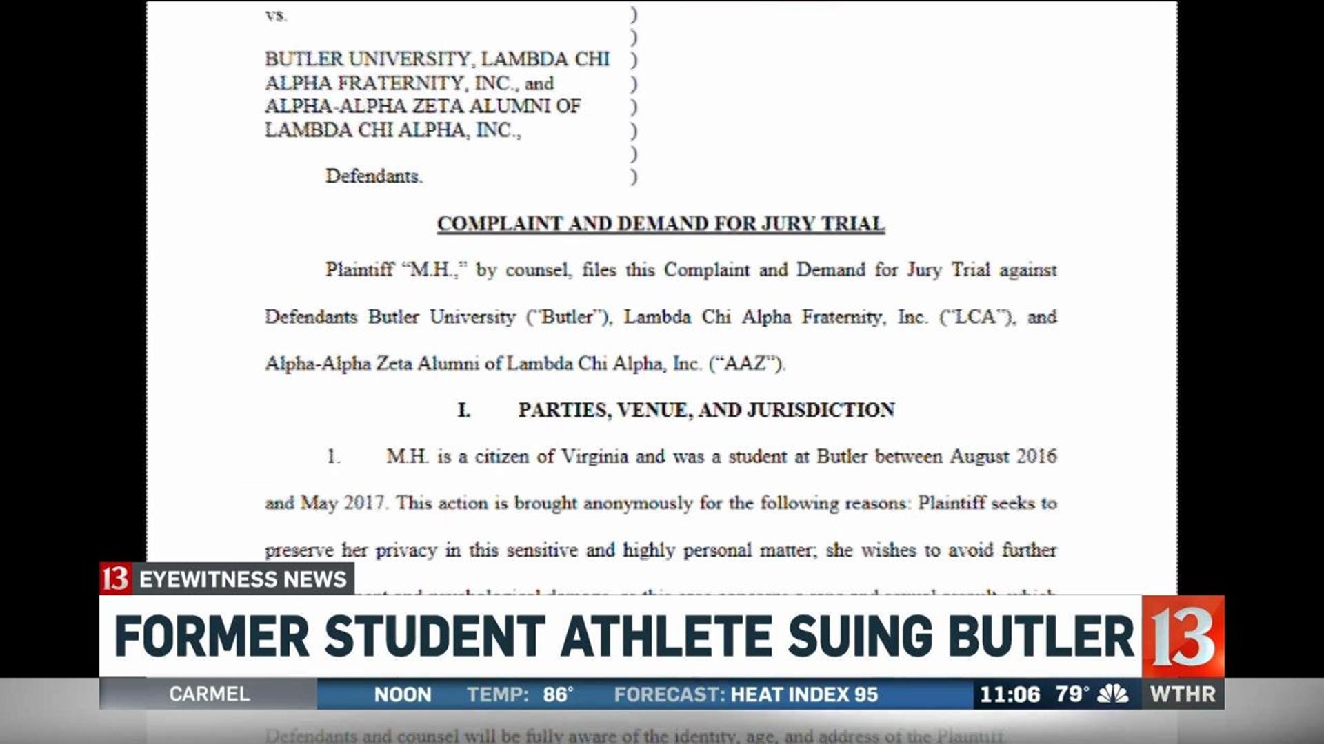 Butler University Lawsuit