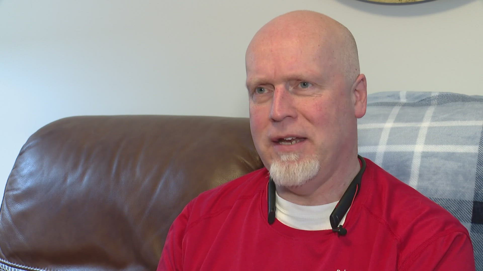 13News reporter John Doran talks with heart attack survivor James Hall for this week's Inspiring Indiana.