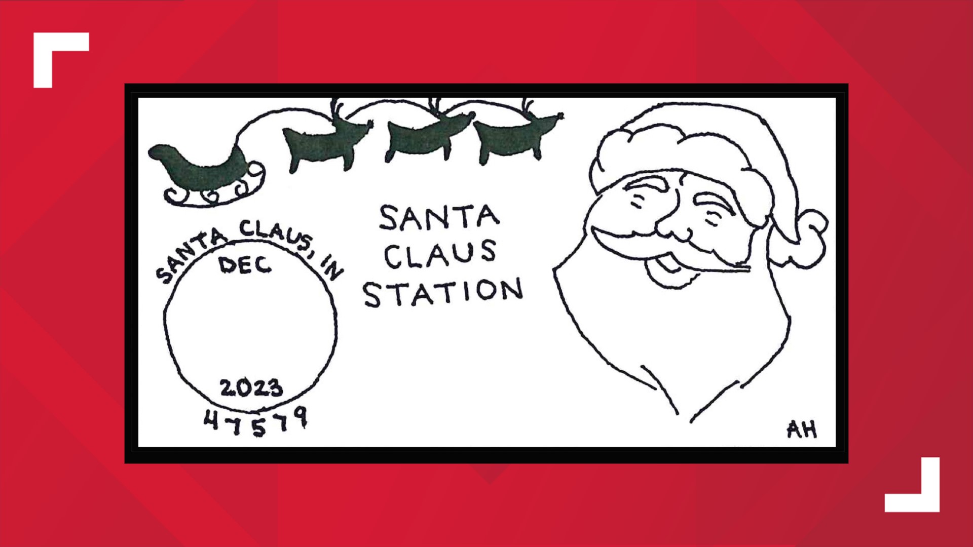 2023 Santa Claus, Indiana holiday postmark