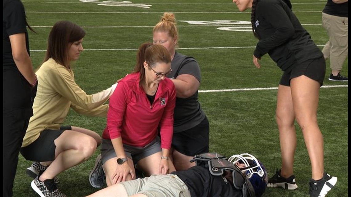 Colts host 28 athletic trainers for emergency response training