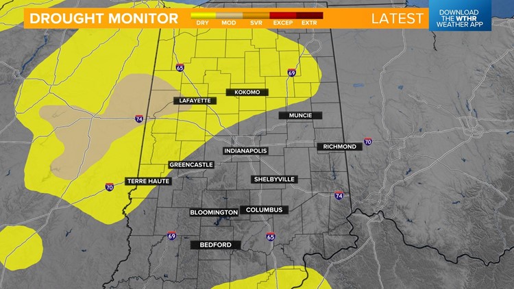 Live Doppler 13 Weather Blog: Rain-free stretch adds to drought