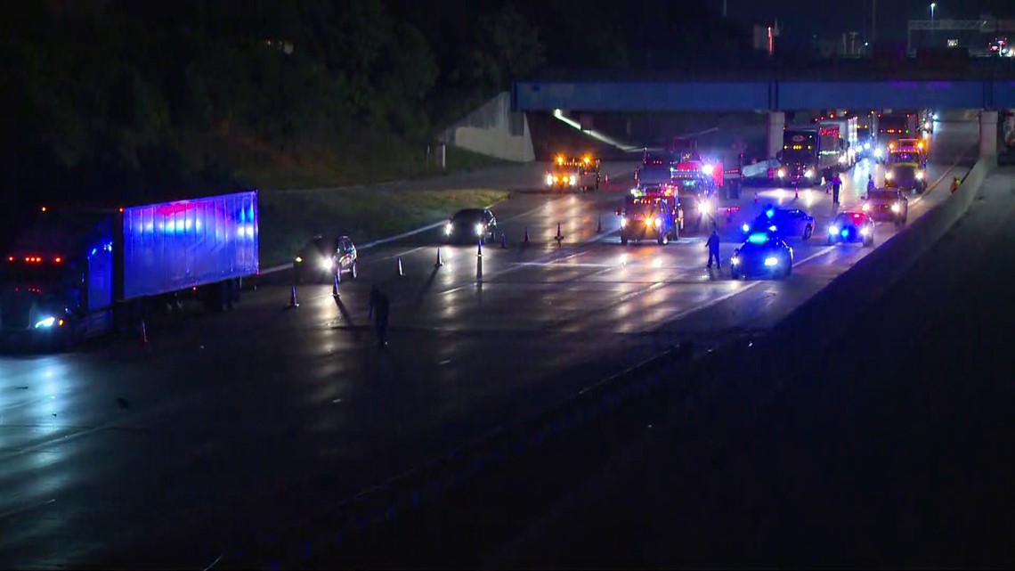 Pedestrian injured in crash along I-65 near downtown Indy | wthr.com
