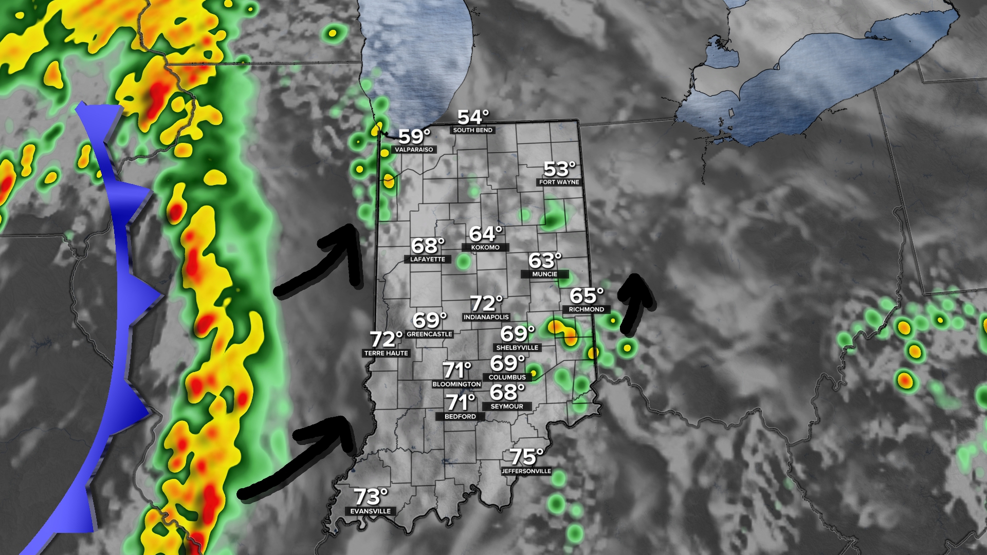 Rain and thunder likely overnight Easter night in Indiana | wthr.com