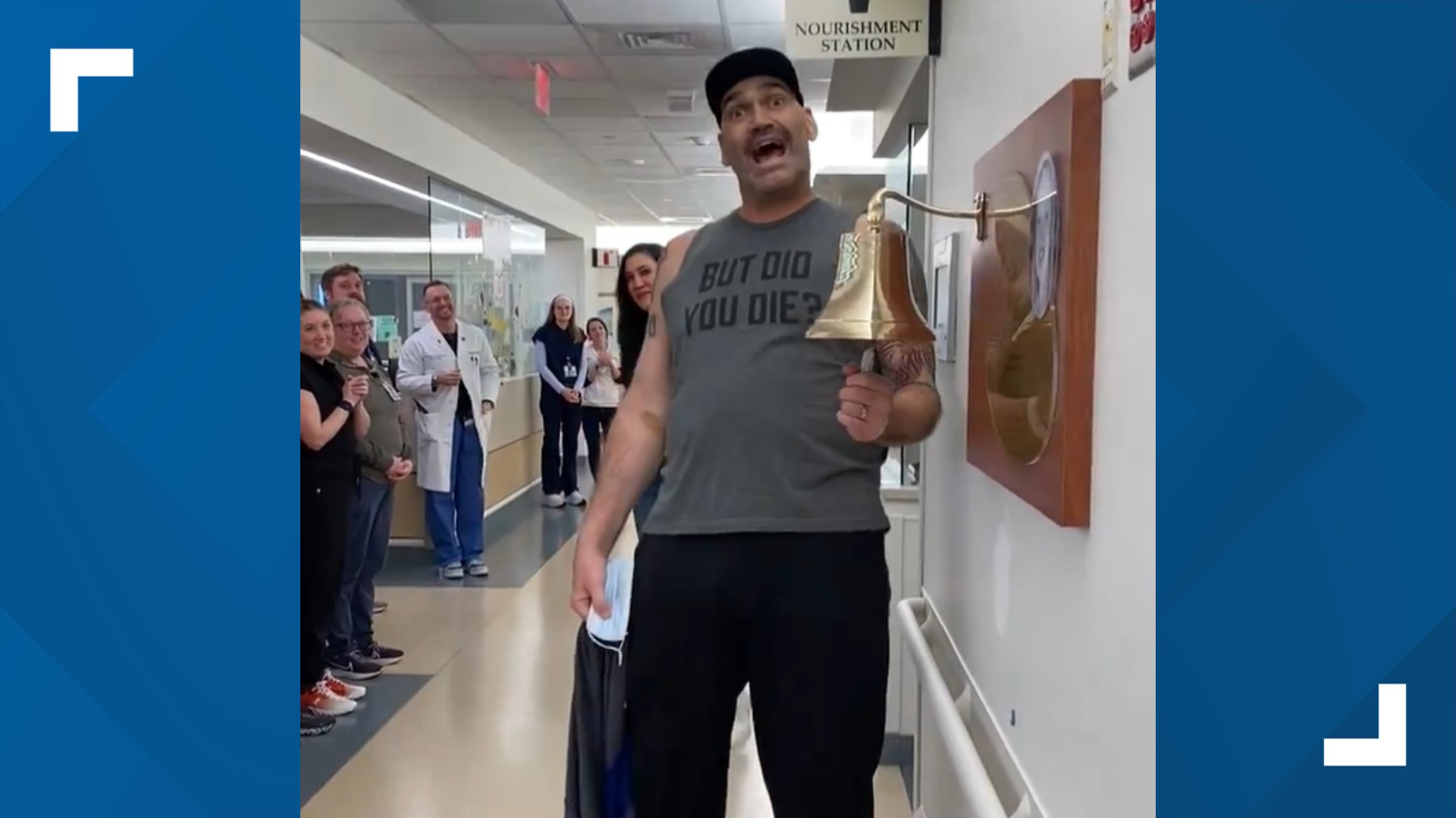 Pollard danced down the hallway, greeting doctors and medical staff before ringing the bell and leaving a Nashville hospital.