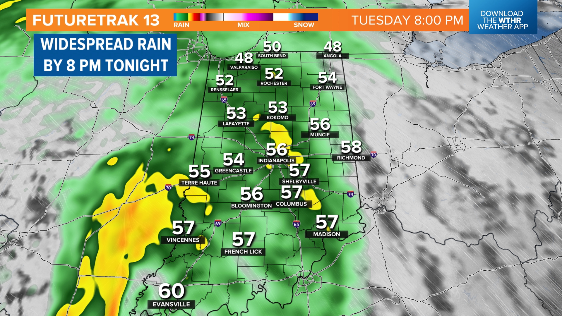 Heavy rain turns to snow soon | Live Doppler 13 Weather Blog | wthr.com