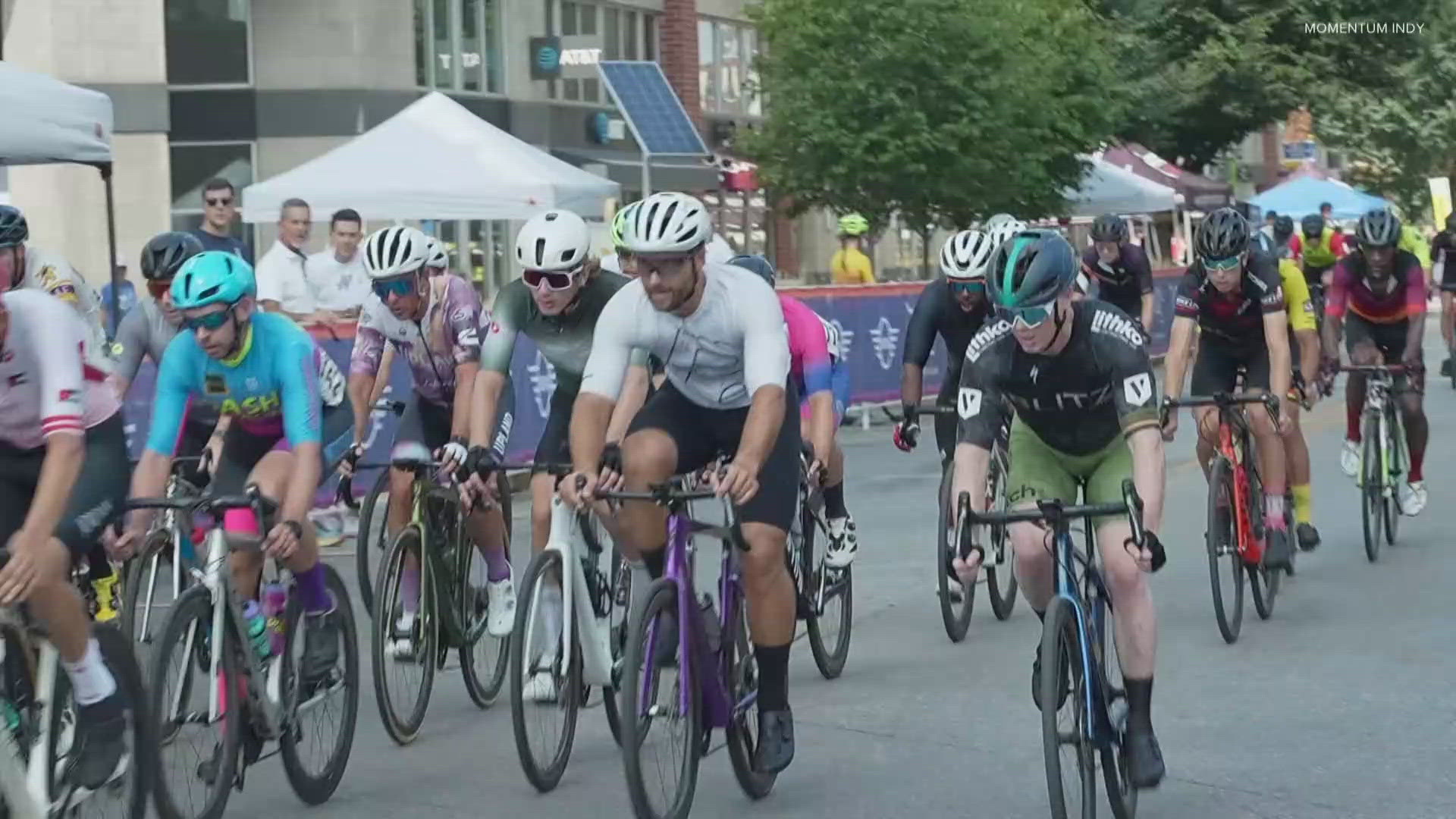 Thousands of cyclists are making their way to Mass Ave for Momentum Indy. This race is a stop within a national series.