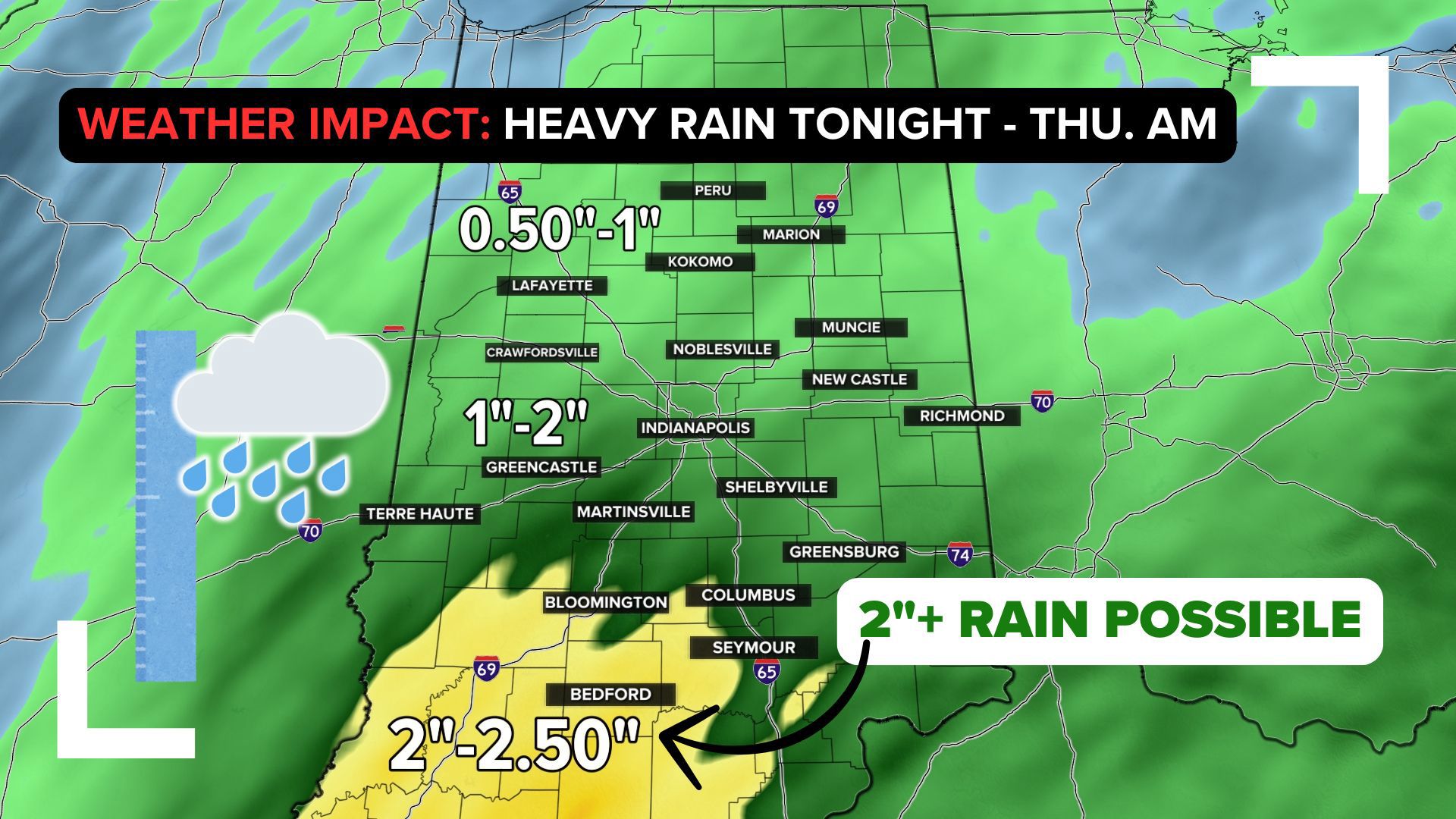 Rain arrives this afternoon and sticks around for the next few days. Here's how long it will last.