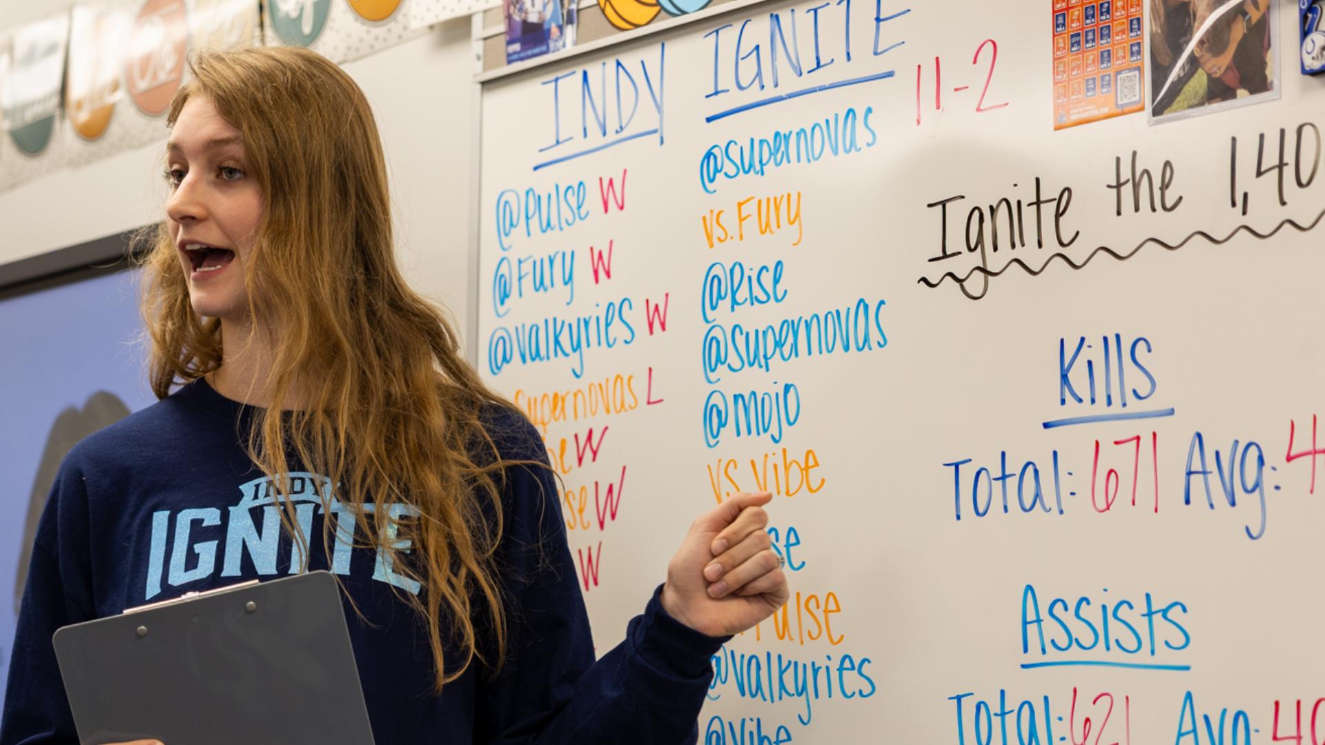 Whtr Math Indy Ignite players visit Hoosier classroom to help teach math using ...