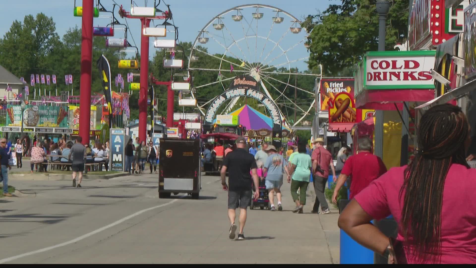 The weather was near-perfect for the Fair's first day.
