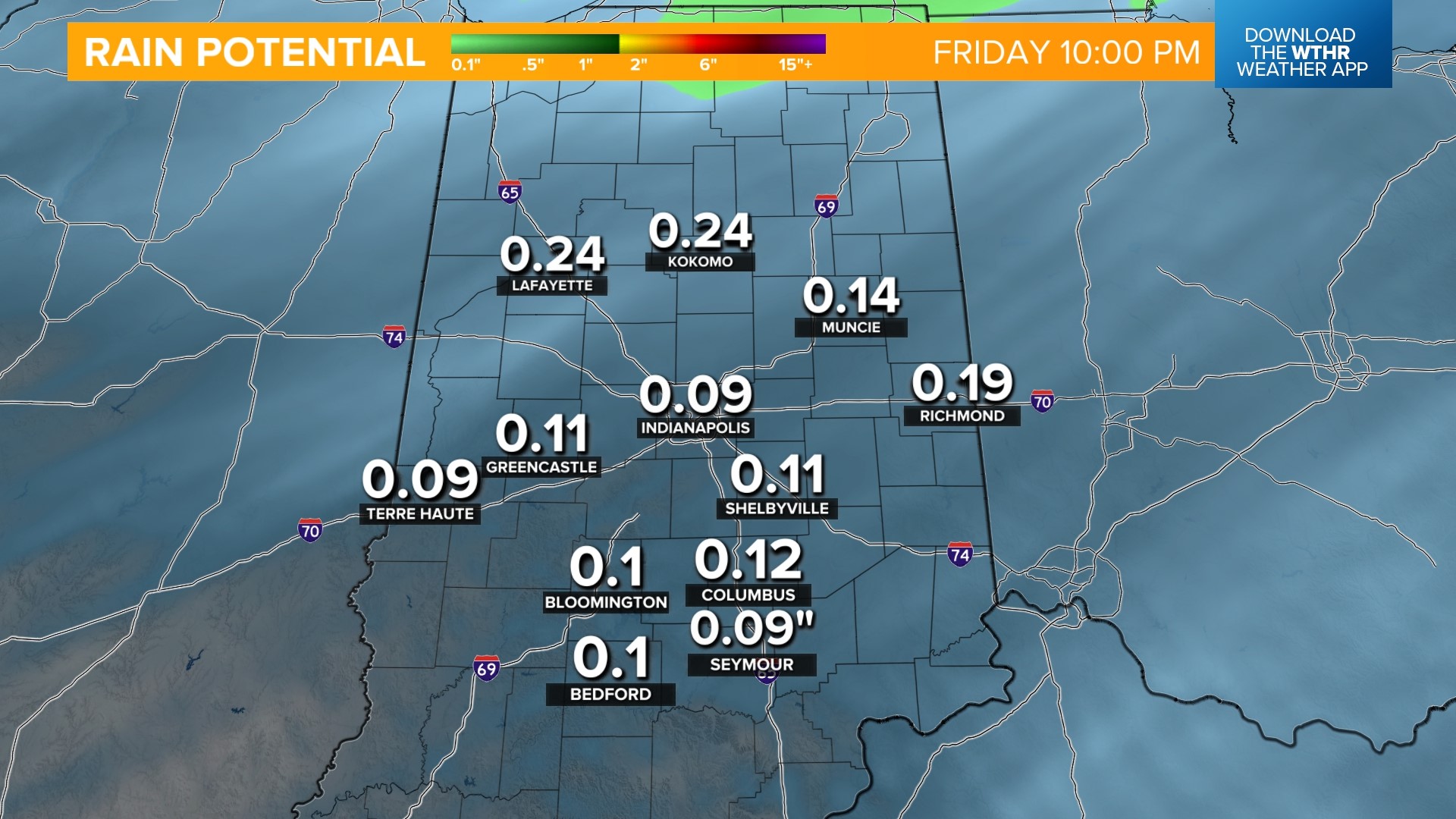 Steady rain tapers off to spotty showers | Weather Blog | wthr.com