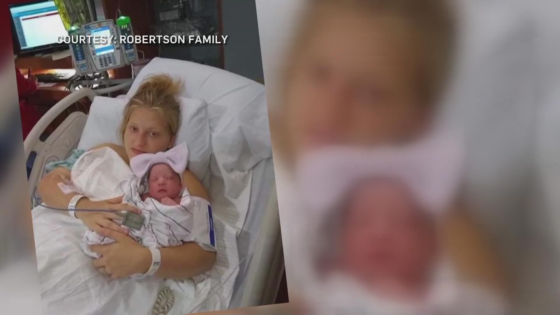 Amber Robertson, mother of missing 8monthold Amiah, arrested Saturday