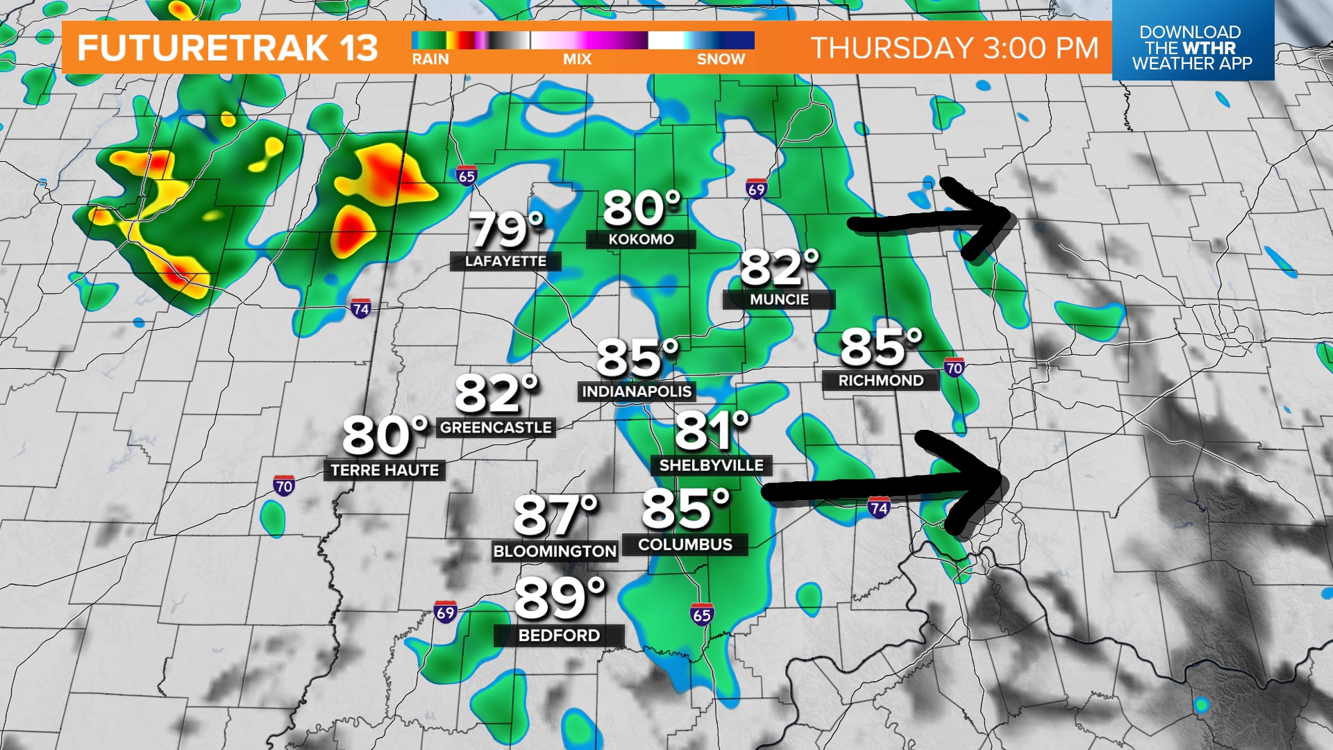 Timing out when to expect rain and storms across Indiana | wthr.com