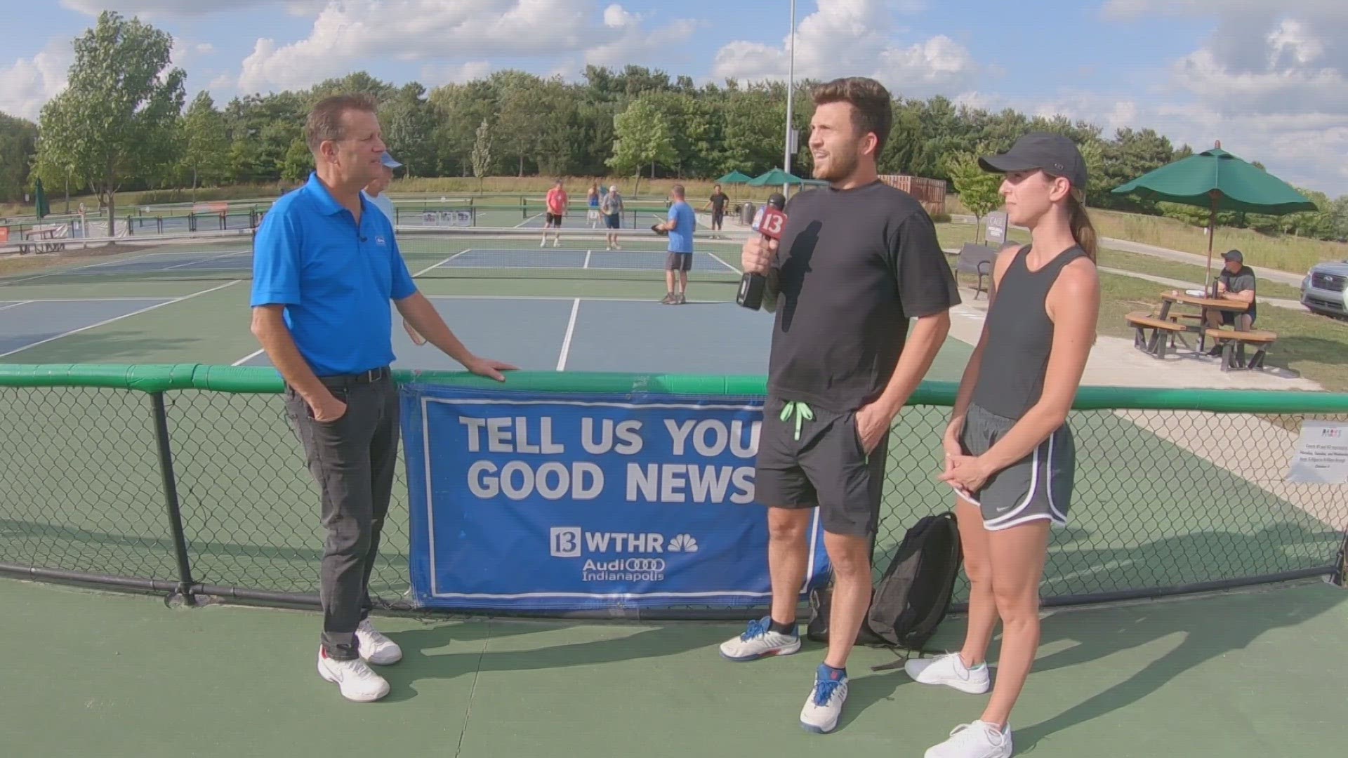 13Sports director Dave Calabro travels to a Fishers pickleball court to find some Good News!