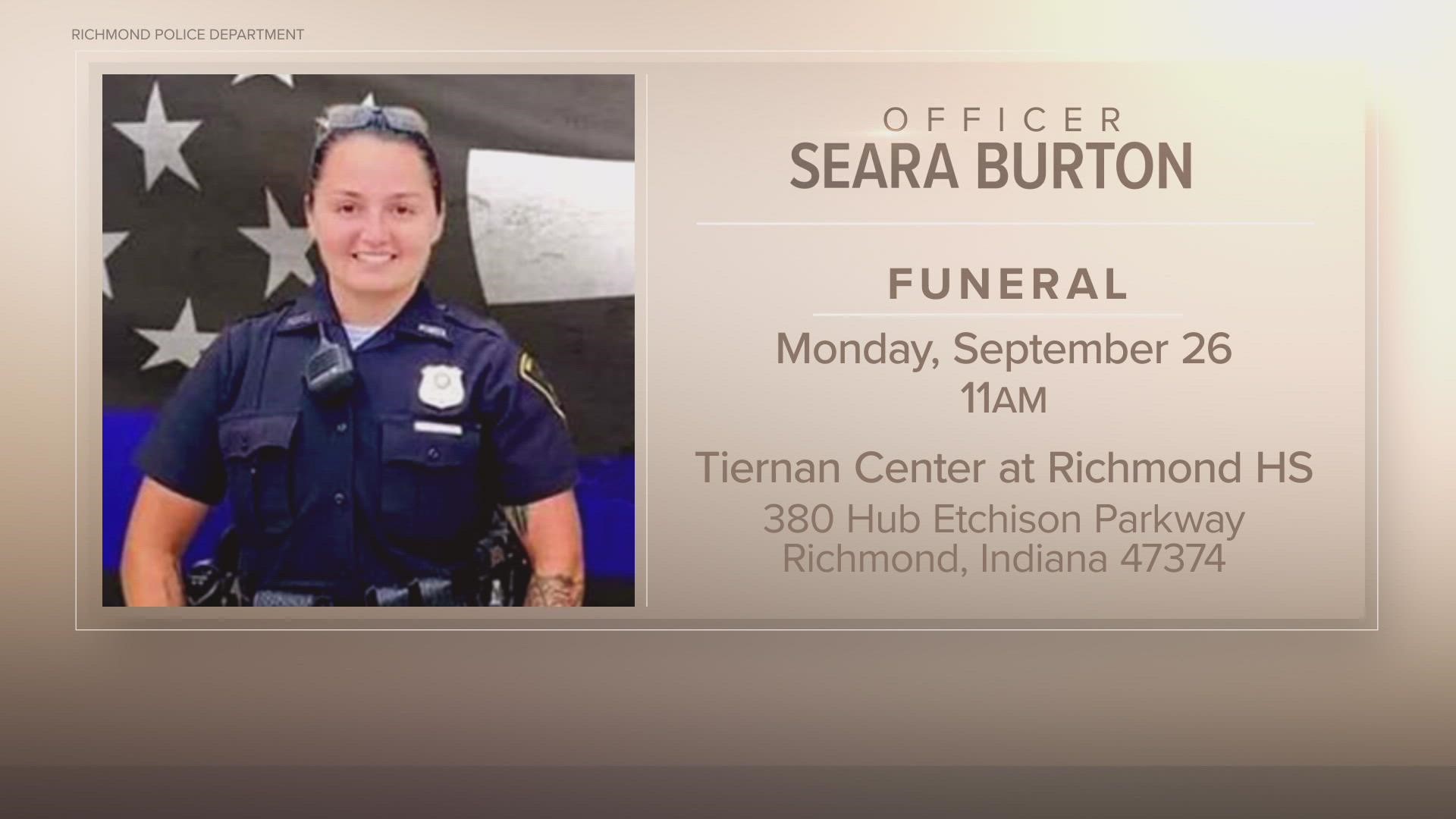 Richmond Officer Seara Burton to be laid to rest Monday