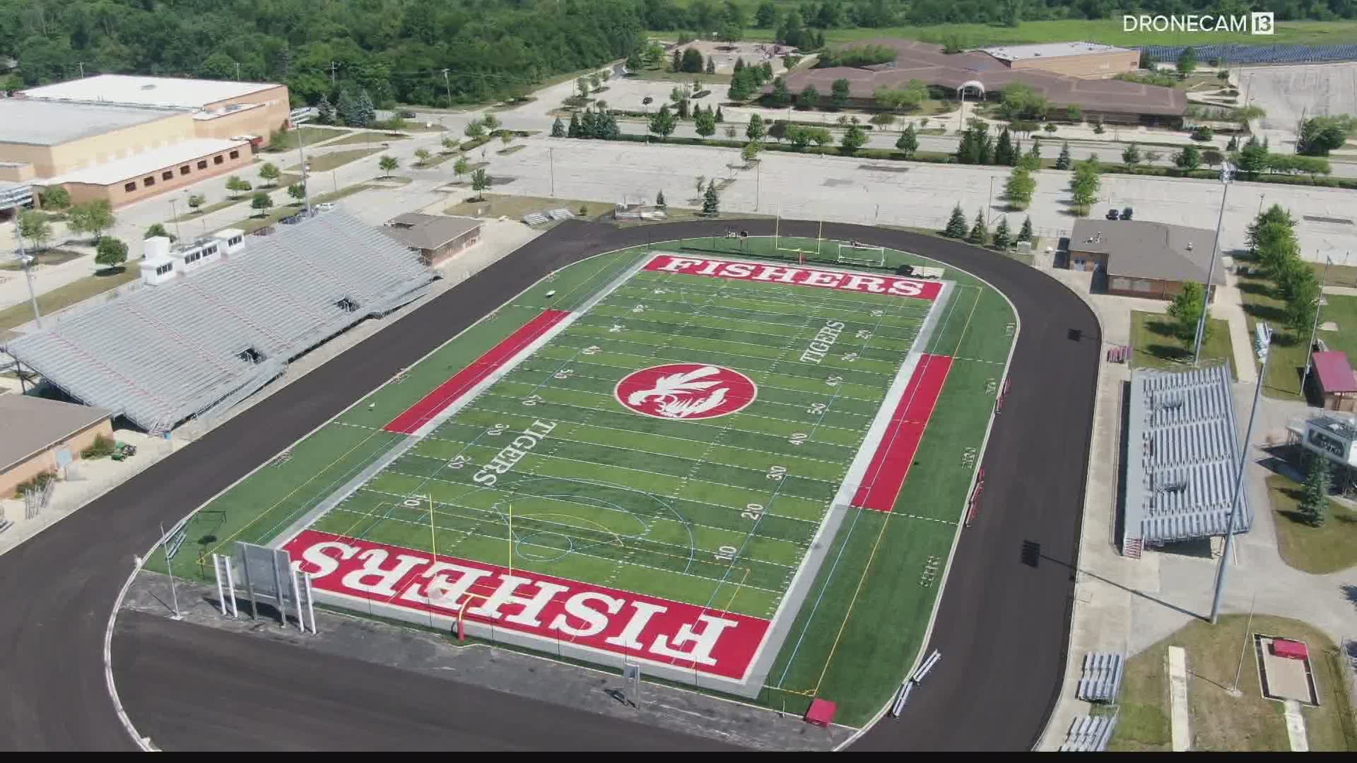 Fishers High School has canceled football practice for the rest of the week after a player tested positive for COVID-19.