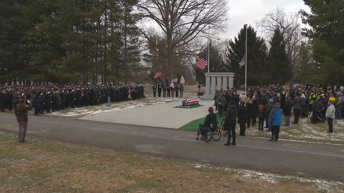 'It's a humbling experience' | Fallen Indiana officers memorialized in special section of Crown Hill Cemetery