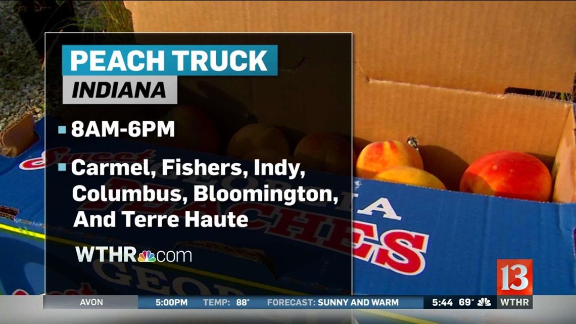 The Peach Truck Tour makes its way to Indiana