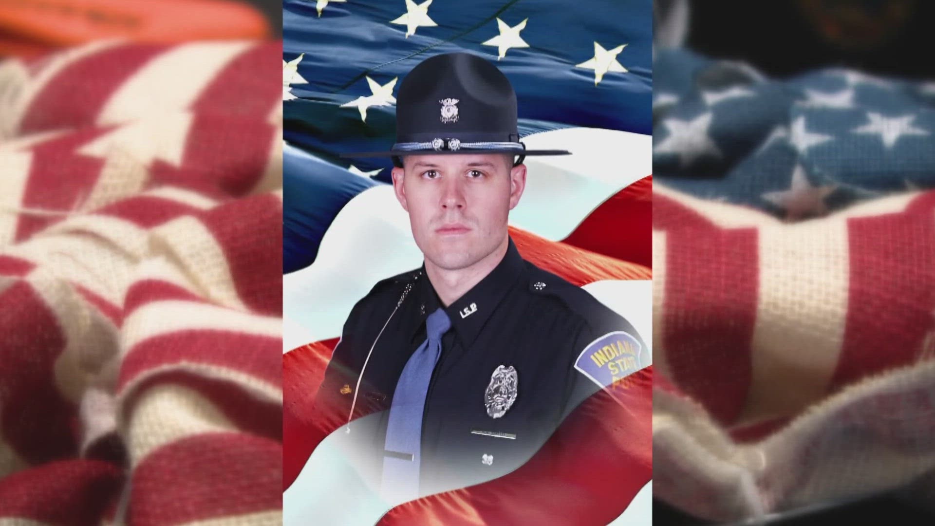 Indiana State Police Trooper Aaron Smith was laid to rest Friday with a funeral service followed by burial at Crown Hill Cemetery.