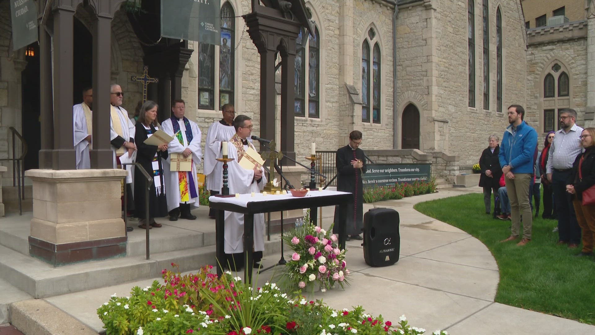 Indy leaders joined a worldwide call for peace.