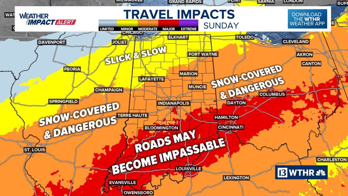 Winter Storm Warning issued for much of Indiana | Weather Impact Alert Updates