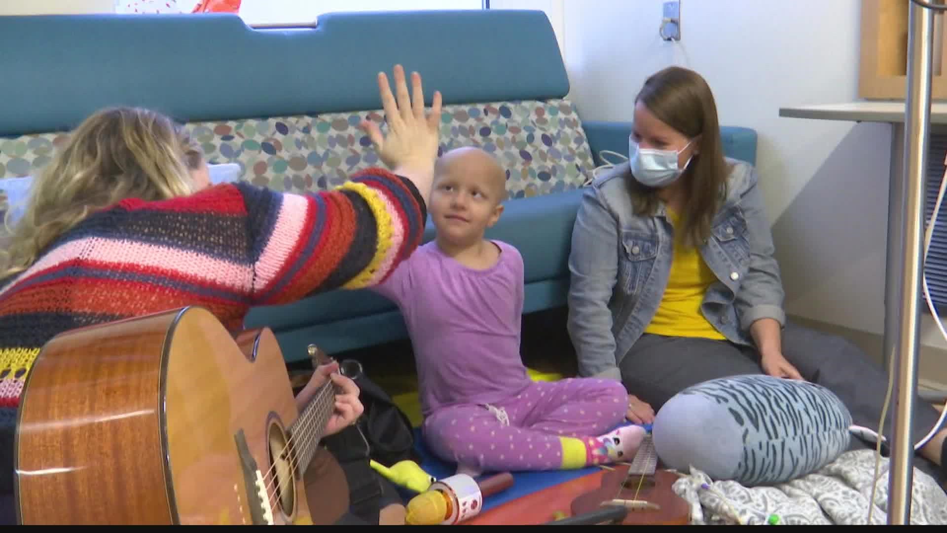 Naomi Filpus has stage 4 neuroblastoma and is undergoing treatment at Riley Hospital.