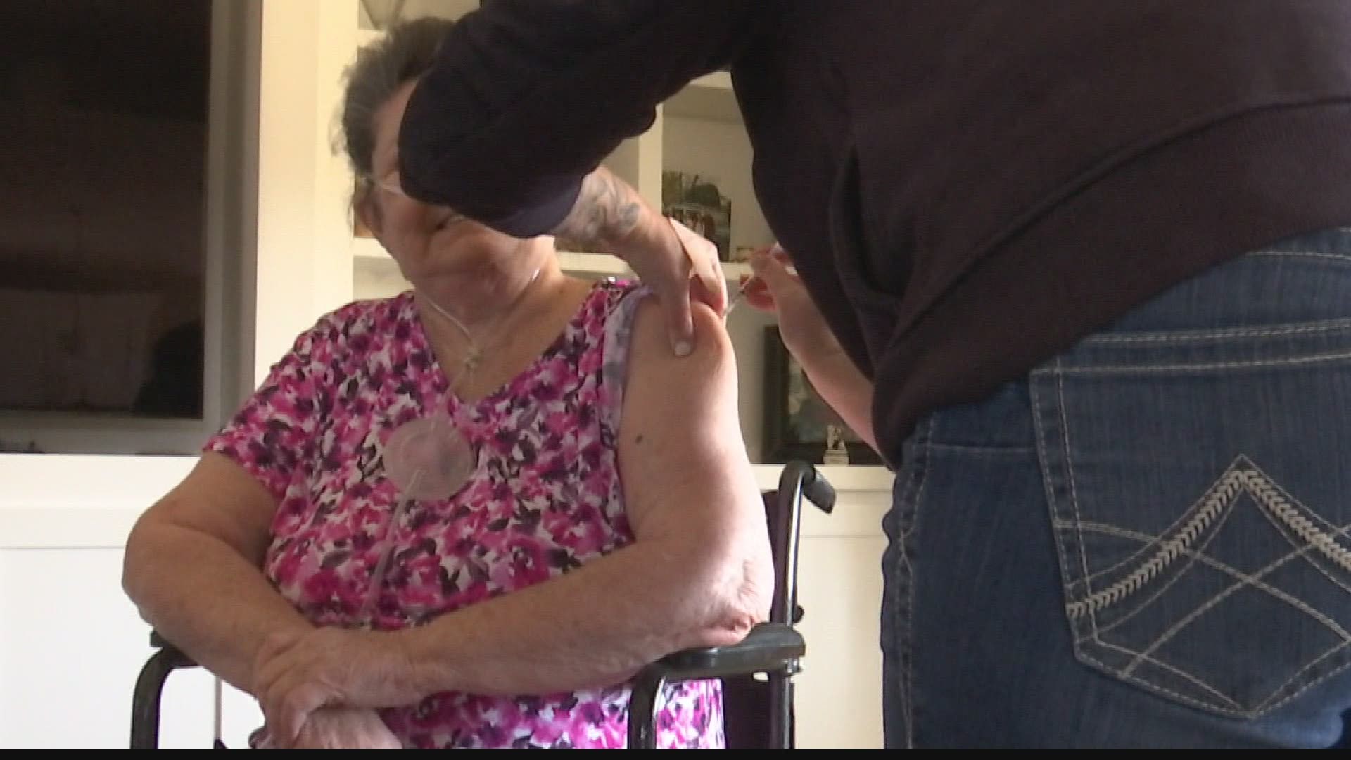 Communities around the state are starting to take the vaccine to homebound Hoosiers.