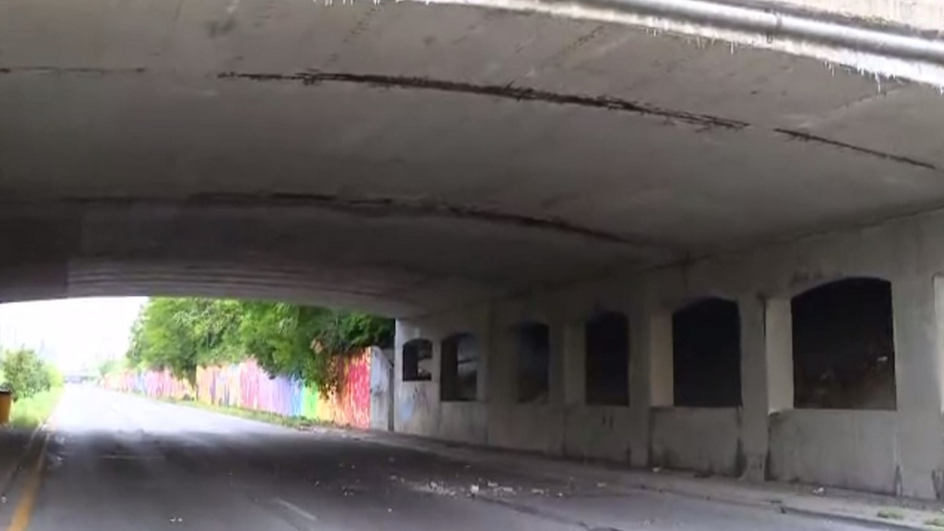 Police told 13News that both east and westbound Raymond Street and northbound Madison Avenue have been closed due to chunks of concrete falling from the overpass.