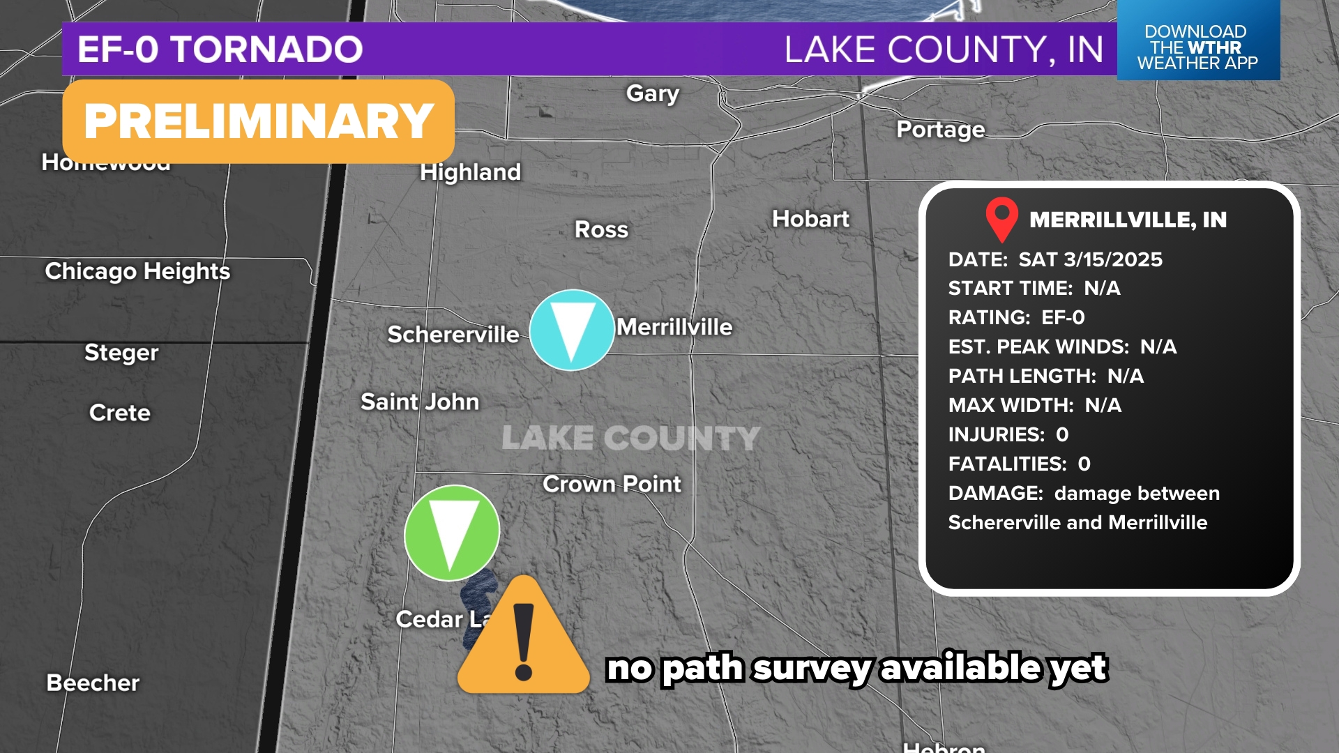 Indiana tornado track maps from weekend severe storms (March 2025 ...