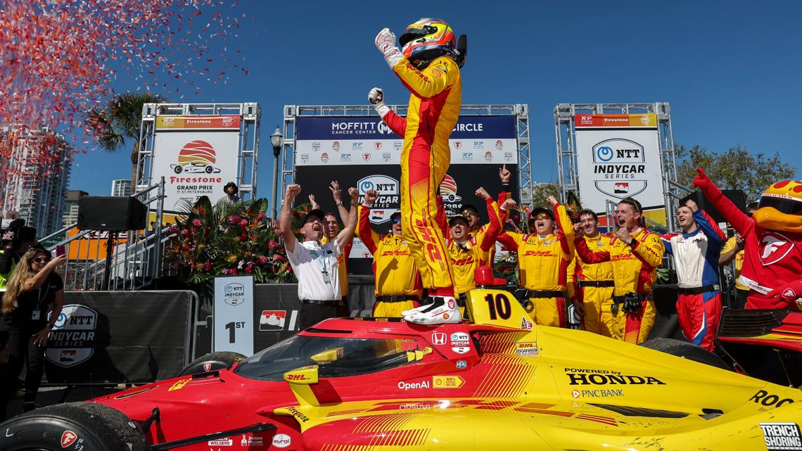 Alex Palou wins IndyCar season opener in St. Petersburg | wthr.com