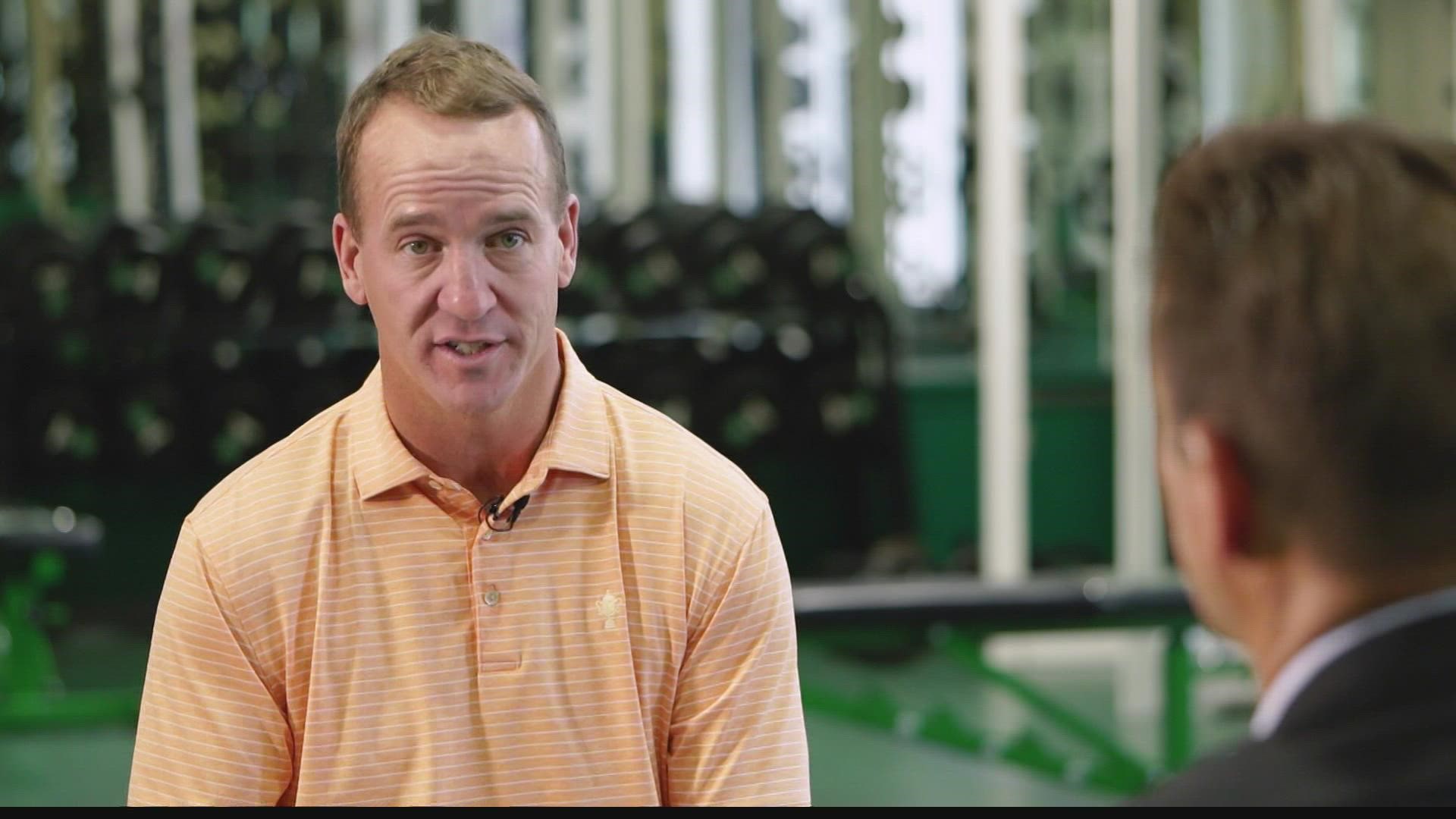 Peyton told 13News Sports Director Dave Calabro that he looks forward to being reunited with some of his old teammates in Canton.