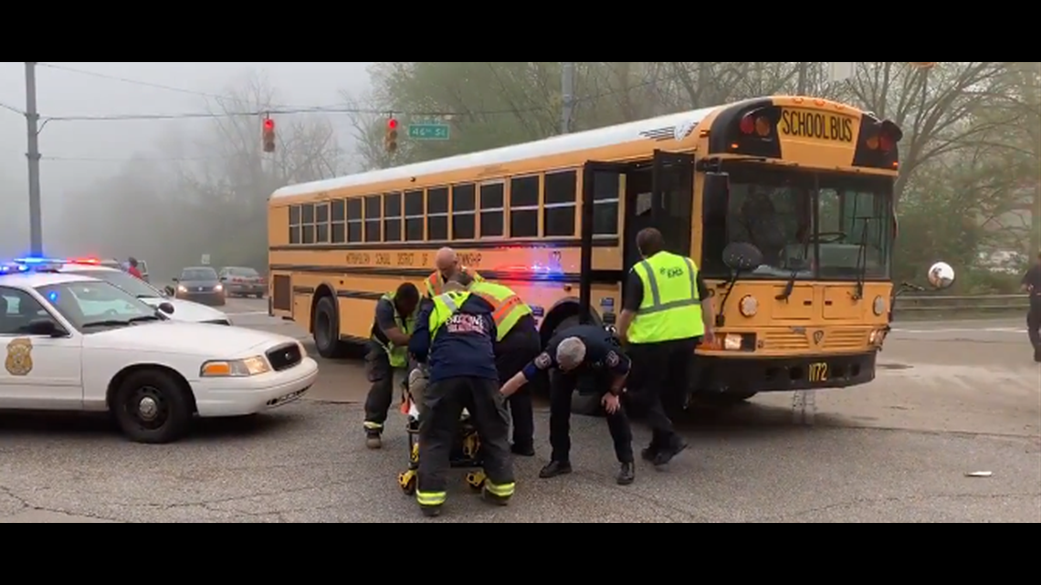 3 adults injured in crash involving Pike Township school bus | wthr.com