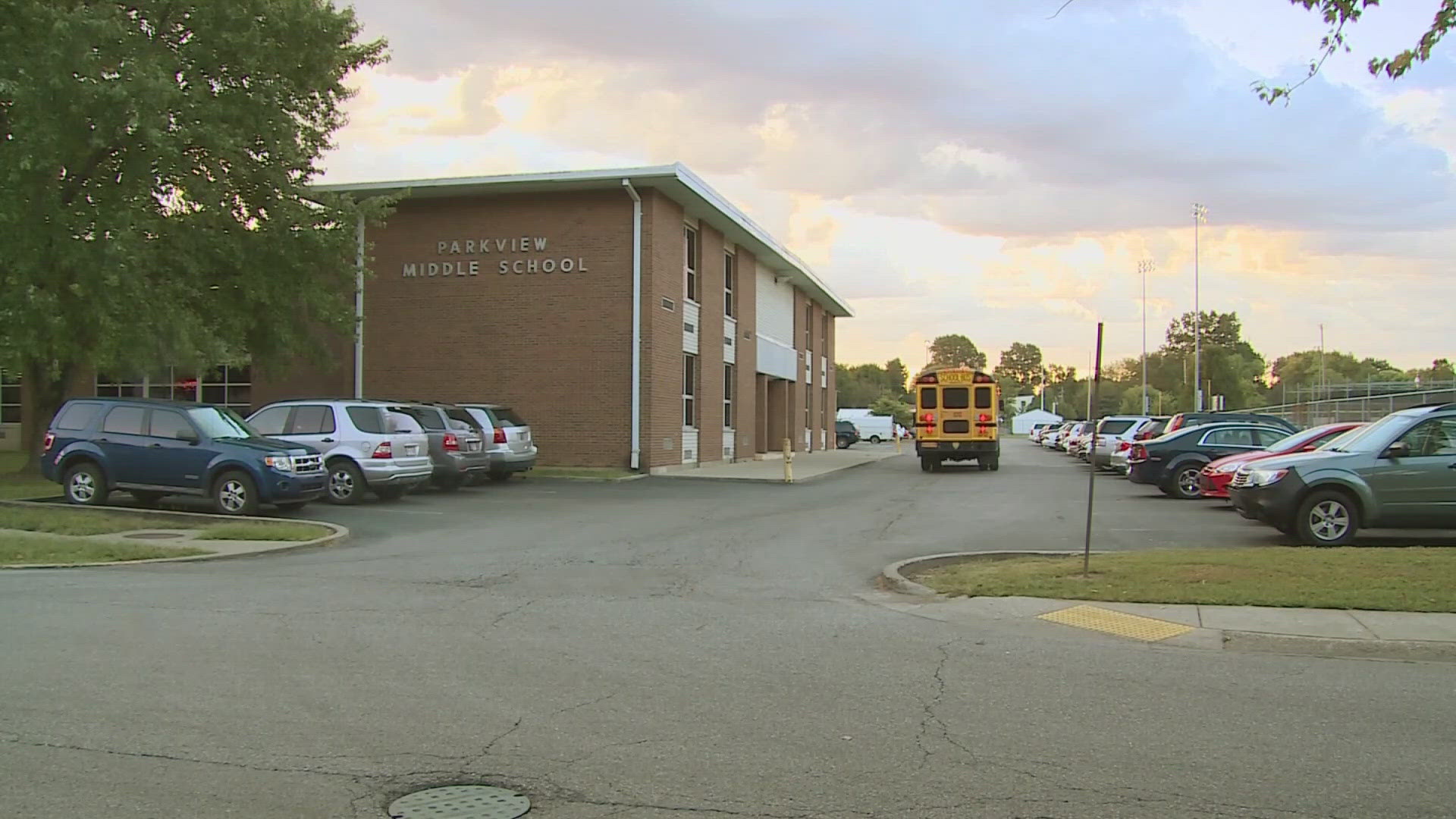 The seventh-grade student who attends Parkview Middle School was arrested Thursday afternoon, police said.