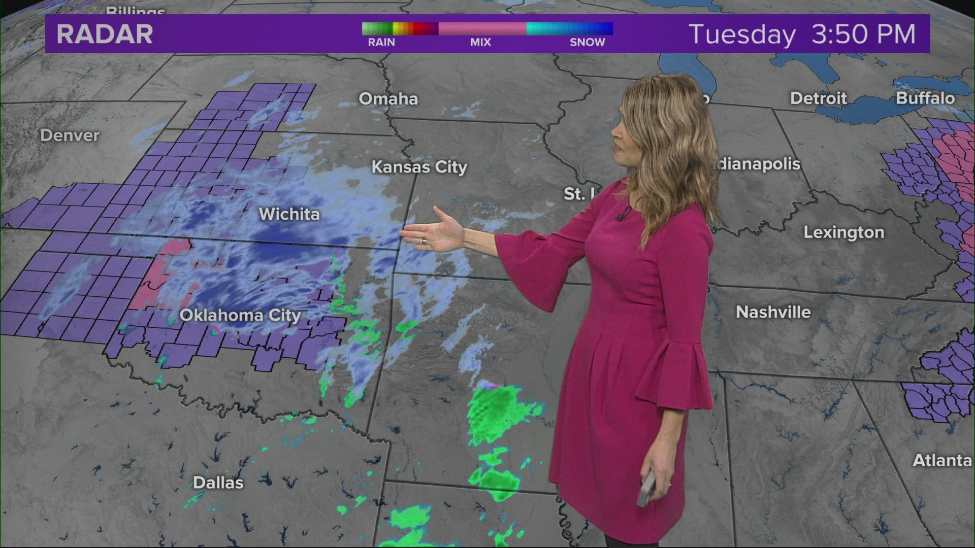 Angela is tracking snow chances in the Wednesday forecast.
