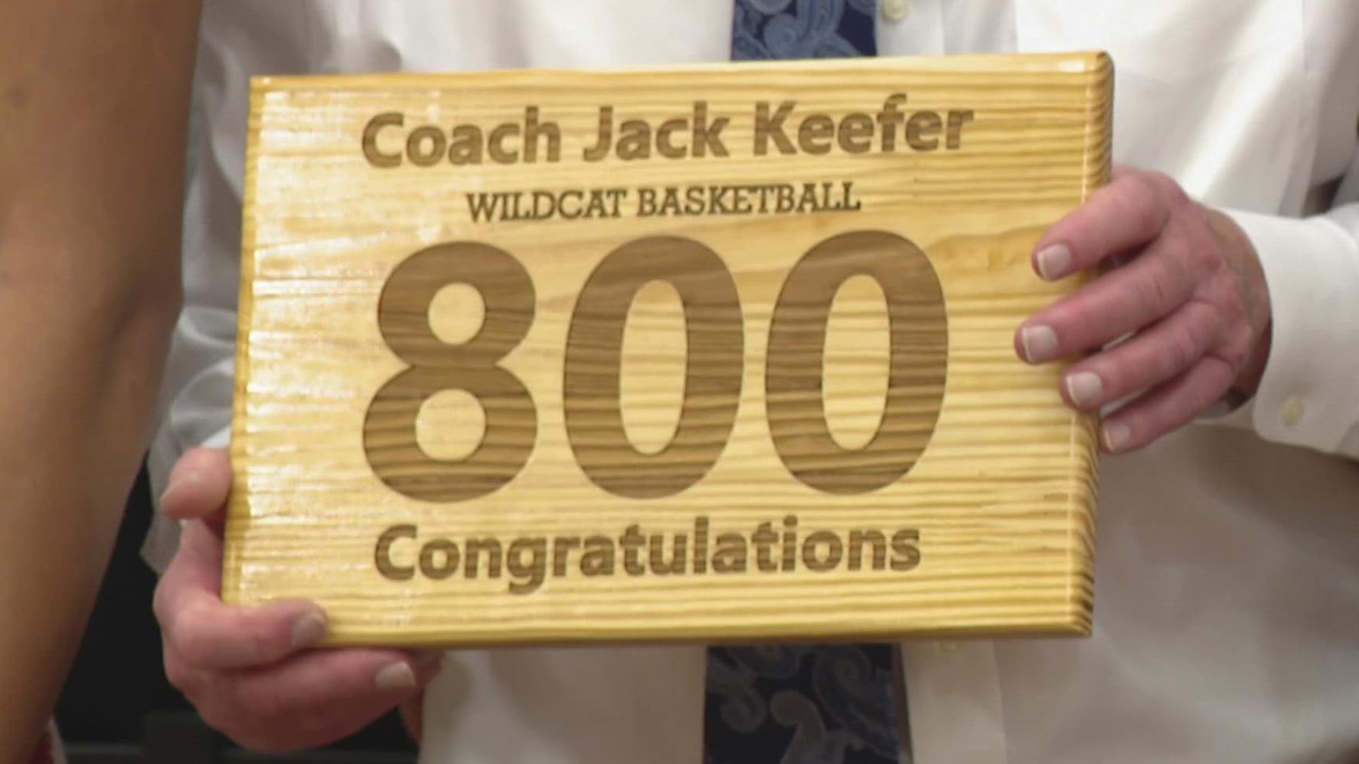 The win was coach Jack Keefer's 800th at LN.