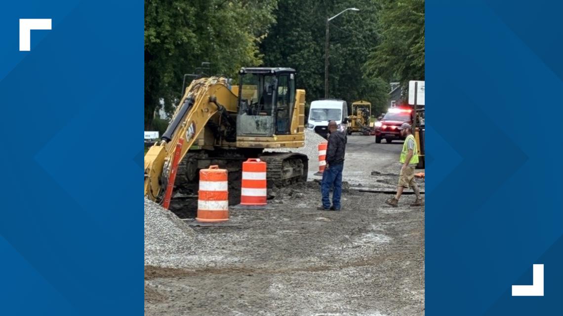 Were Checking Back In Businesses evacuated in Lawrence after gas line break | wthr.com
