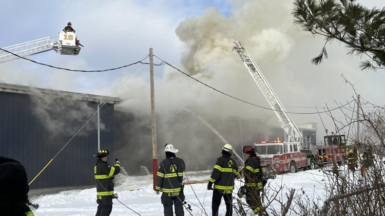 Firefighters battle fire at Capitol City Fence Co. on Indy’s near east side
