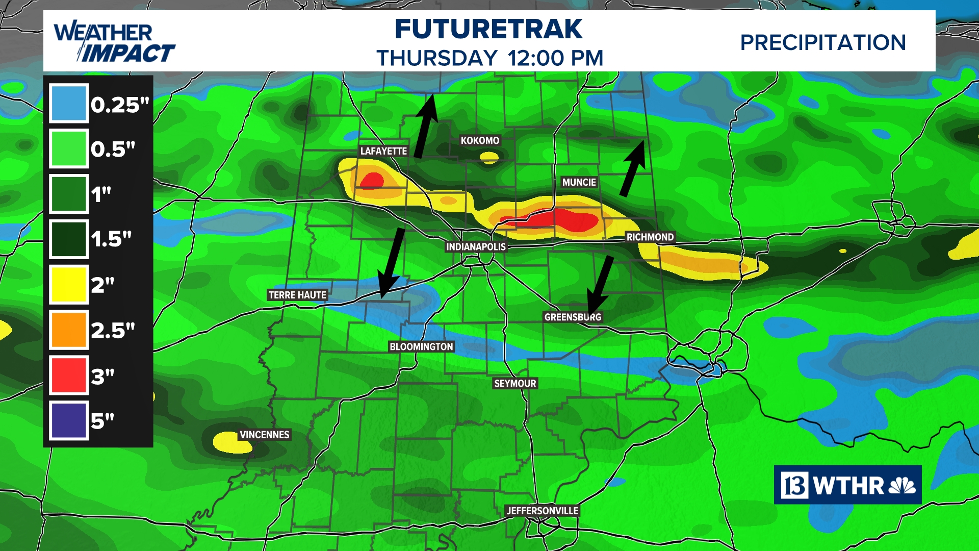 Flood watches activated over Indiana again as heavy rain is possible Wednesday night | 13Weather Blog