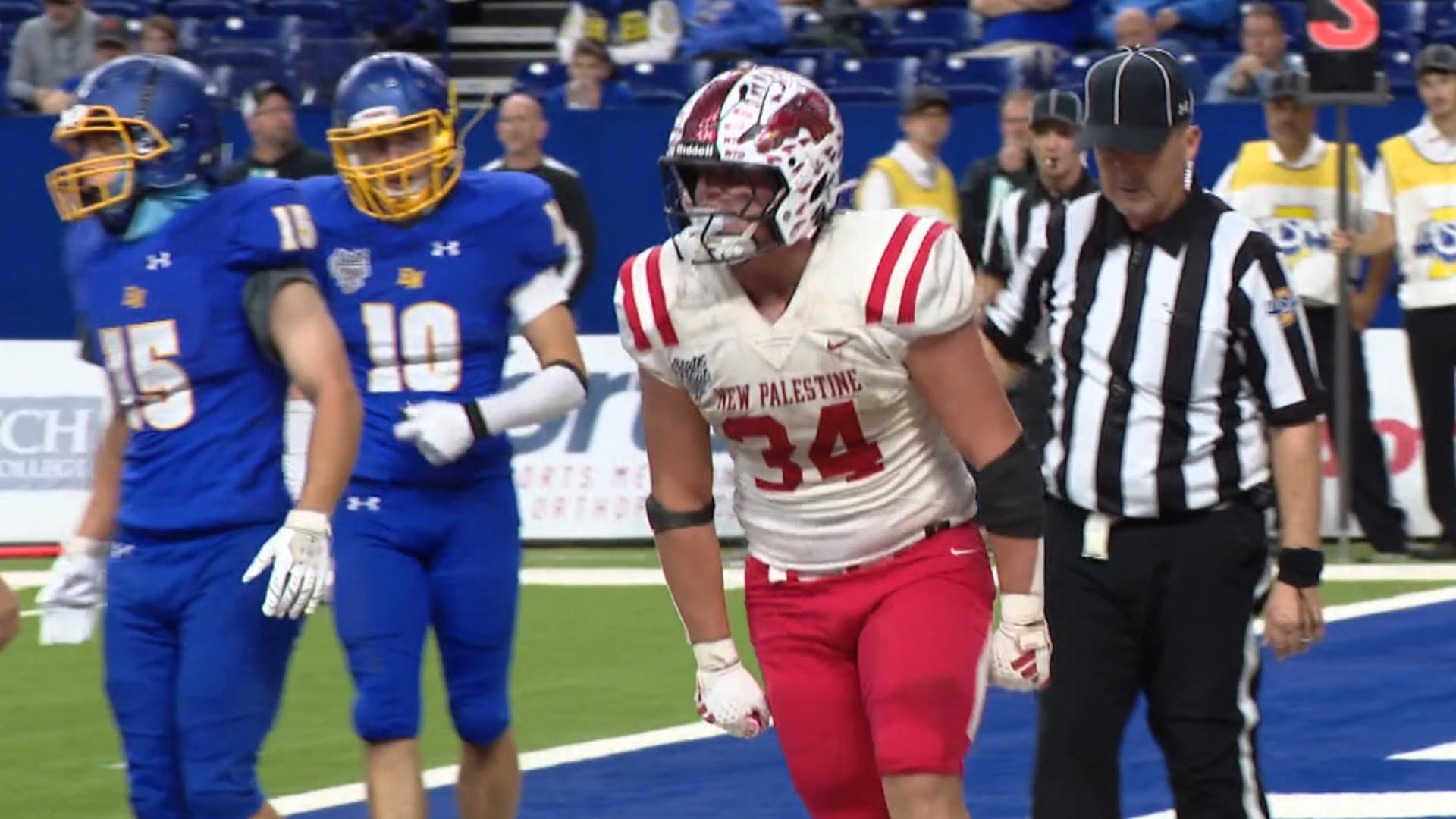 New Palestine defeats East Noble 56-26 for 4th state title | wthr.com