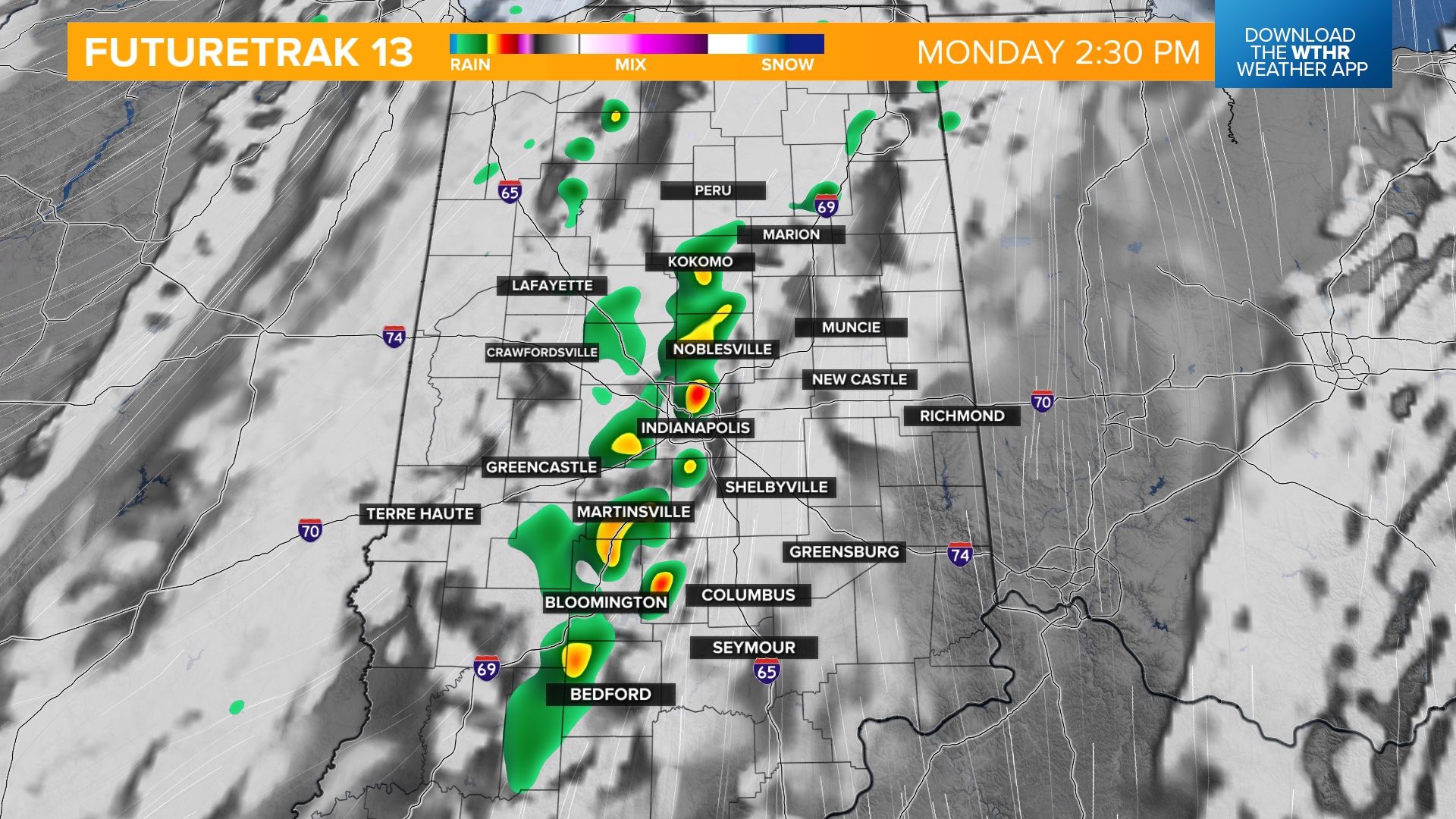 Monday storm, rain timeline | Live Doppler 13 Weather Blog | wthr.com
